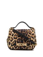 Moschino Leopard Print Cross Body Bag - Yellow