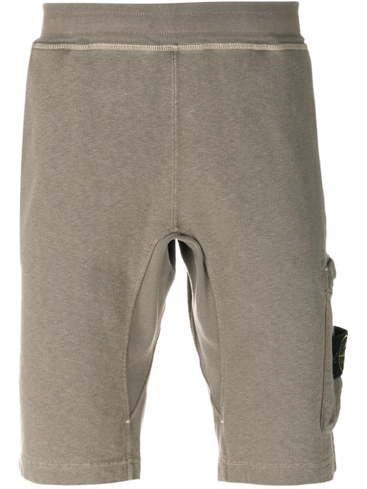 Stone Island Side Pocket Shorts - Green