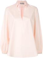 Vince Rugby Collar Blouse - Nude & Neutrals