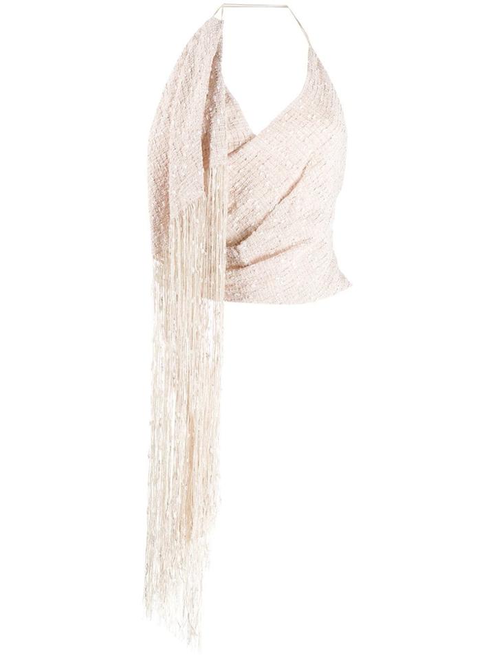 Jacquemus Draped Vest Top - Neutrals