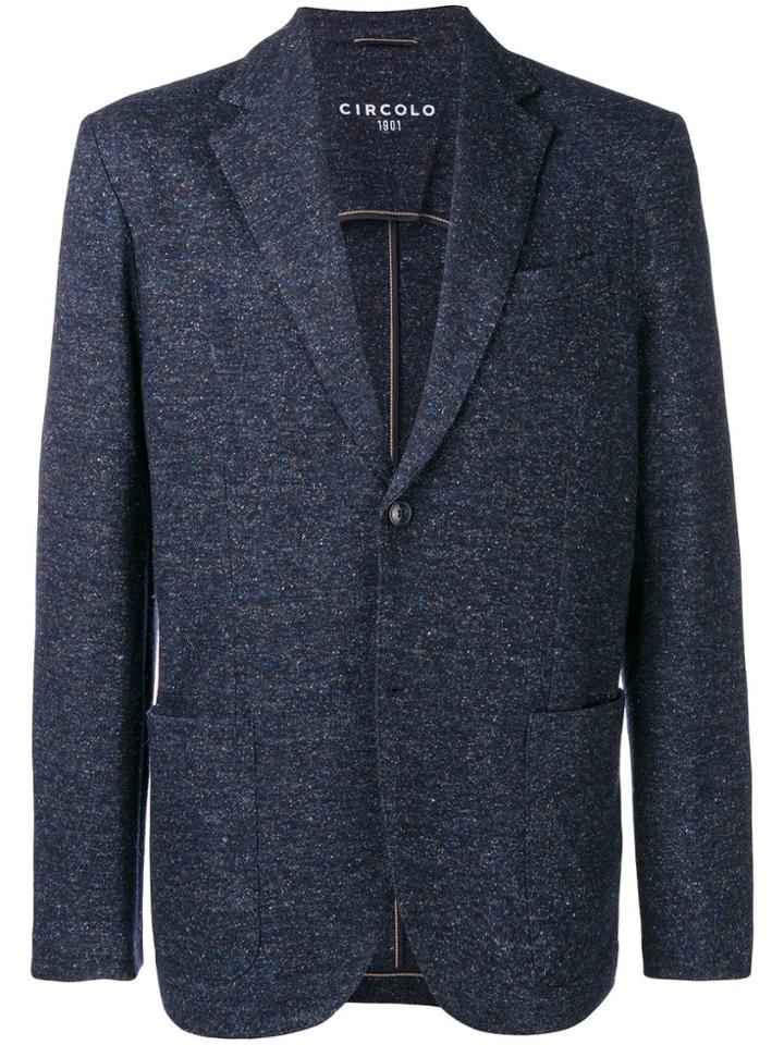 Circolo 1901 Single Breasted Blazer - Blue