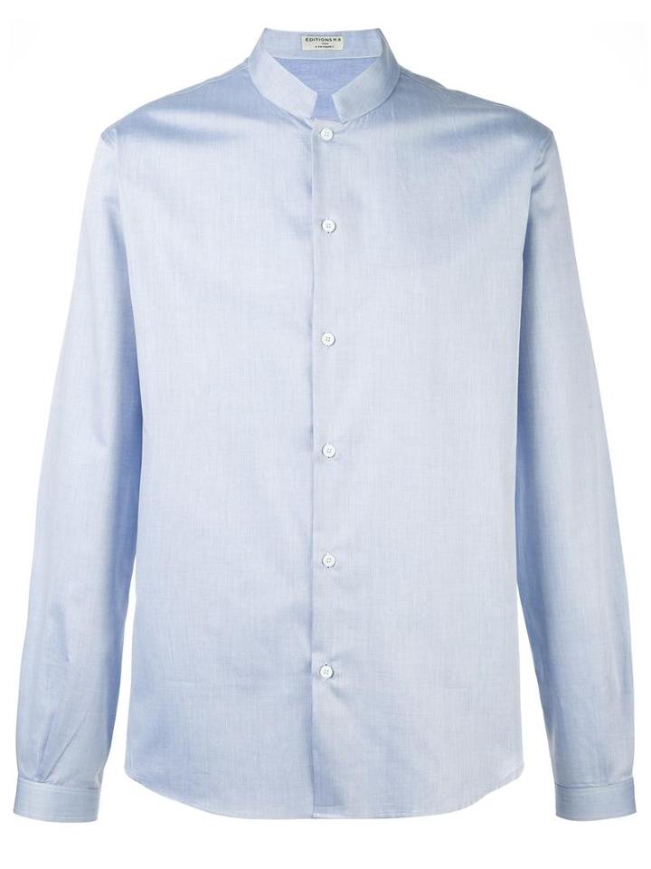 Éditions M.r 'officier' Shirt, Size: 38, Blue, Cotton
