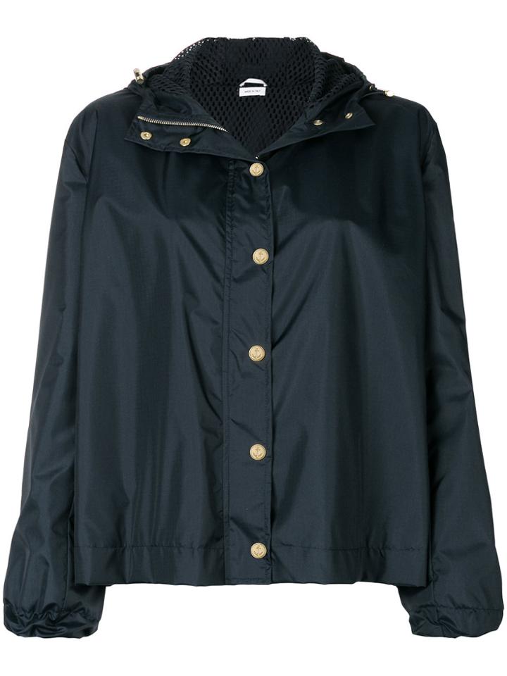 Thom Browne Lace-up Back Boxy Jacket - Blue