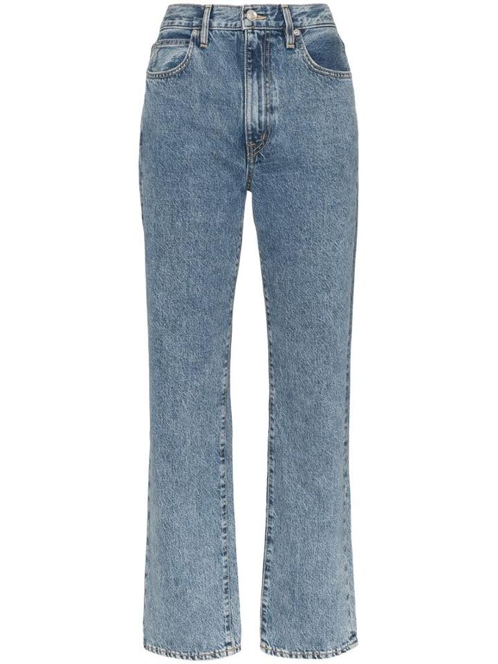 Slvrlake High-waisted Straight Leg Jeans - Blue