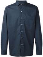 Massimo Alba Plain Shirt, Men's, Size: Xl, Blue, Cotton