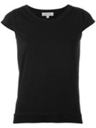Io Ivana Omazic Plain T-shirt, Women's, Size: Large, Black, Cotton/spandex/elastane