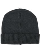 Stone Island Shadow Project Ribbed Knit Beanie - Grey