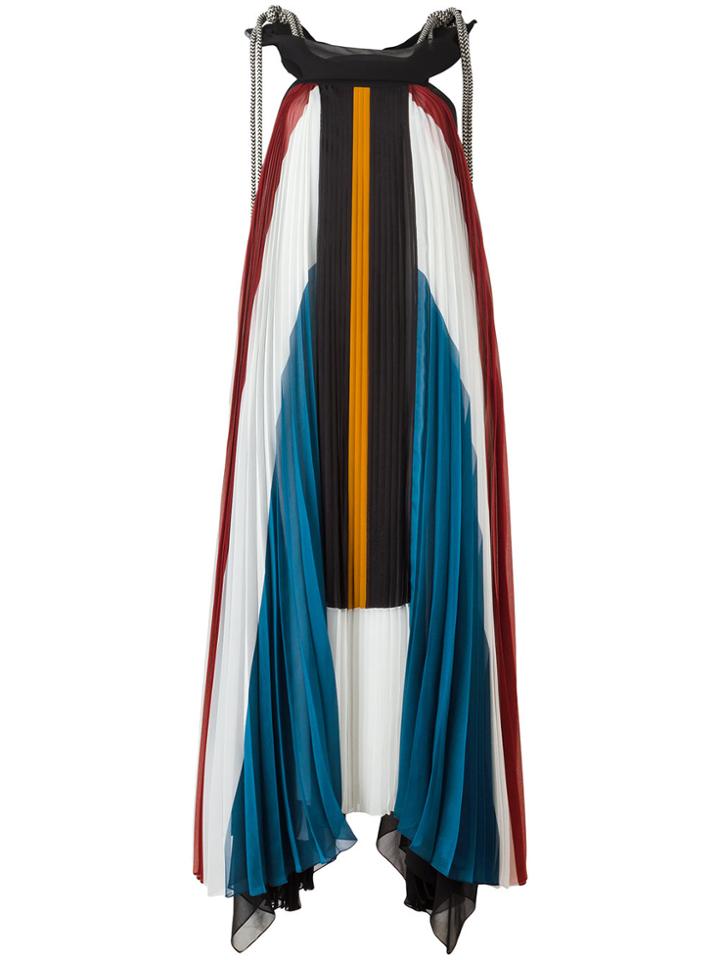 Chloé Pleated Long Dress - Multicolour