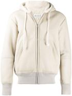 Maison Margiela Shearling Lined Hooded Jacket - White
