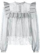 Zimmermann Silk Frill Collar Blouse