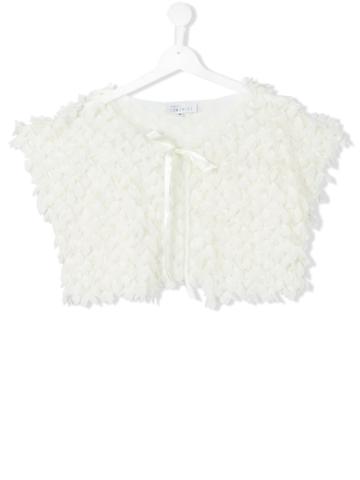 Señorita Lemoniez Opis Bolero Cropped Jacket - White