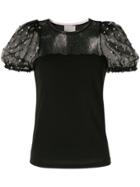 Ingie Paris Puff-sleeve Blouse - Black