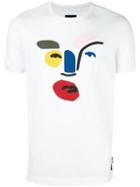 Fendi Fendi Faces T-shirt, Men's, Size: 50, White, Cotton