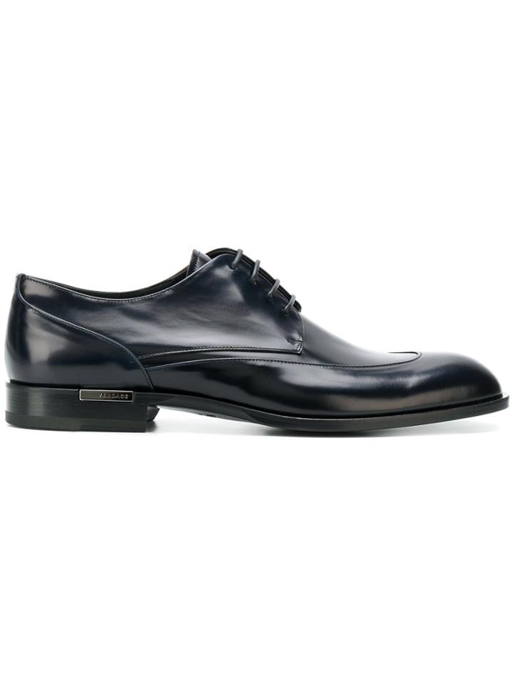 Versace Classic Lace-up Derby Shoes - Blue
