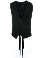 Ann Demeulemeester Buttoned Waistcoat, Women's, Size: 40, Black, Rayon/virgin Wool/cotton/viscose