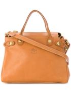 Il Bisonte Brand Embossed Small Crossbody Bag - Yellow & Orange