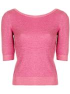 Moschino Fine Knit Sweater - Pink & Purple