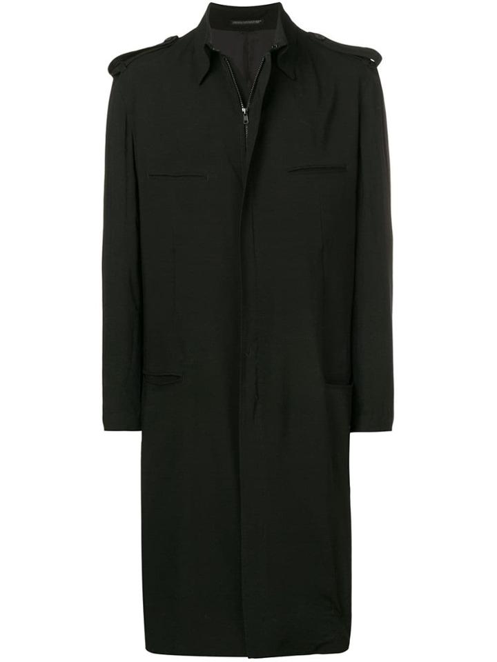 Yohji Yamamoto Longline Coat - Black