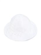 Il Gufo - Floral Appliqué Sun Hat - Kids - Cotton/polyester/foam Rubber - 44 Cm, White