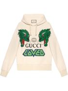 Gucci Cotton Sweatshirt With Tigers - Neutrals