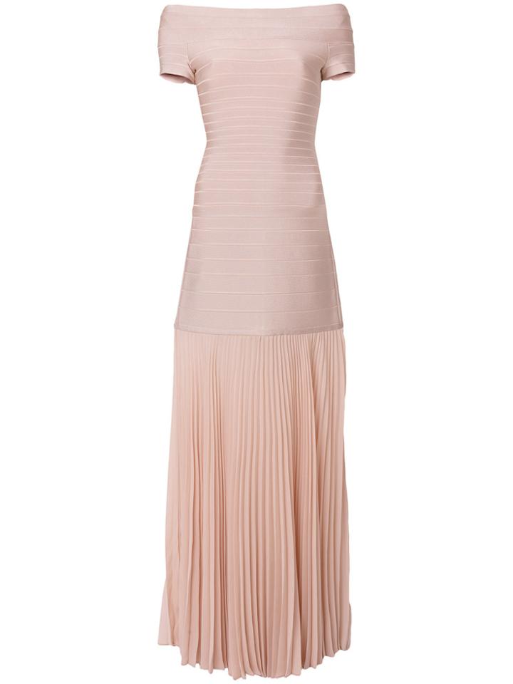 Hervé Léger Breanna Long Dress - Pink & Purple