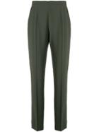 Moschino Vintage High Rise Tailored Trousers - Green
