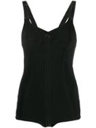 Marco De Vincenzo Sleeveless Body Top - Black