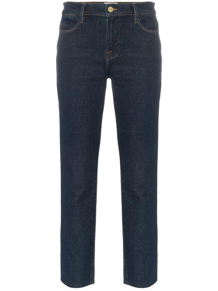 Frame Le High Straight Leg Jeans - Blue