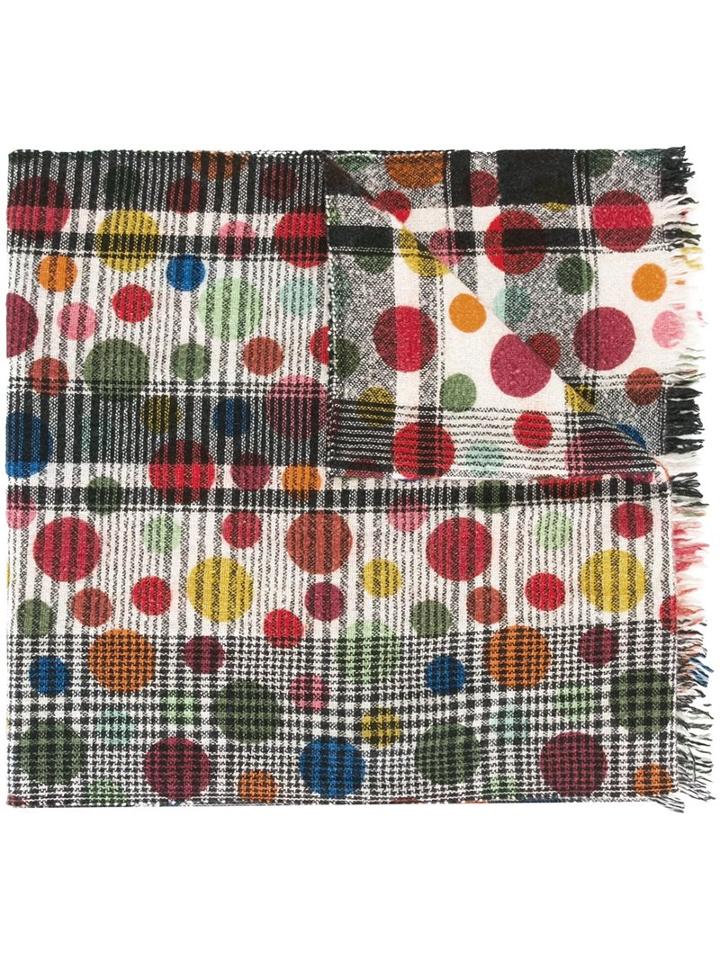Faliero Sarti Printed Check Scarf