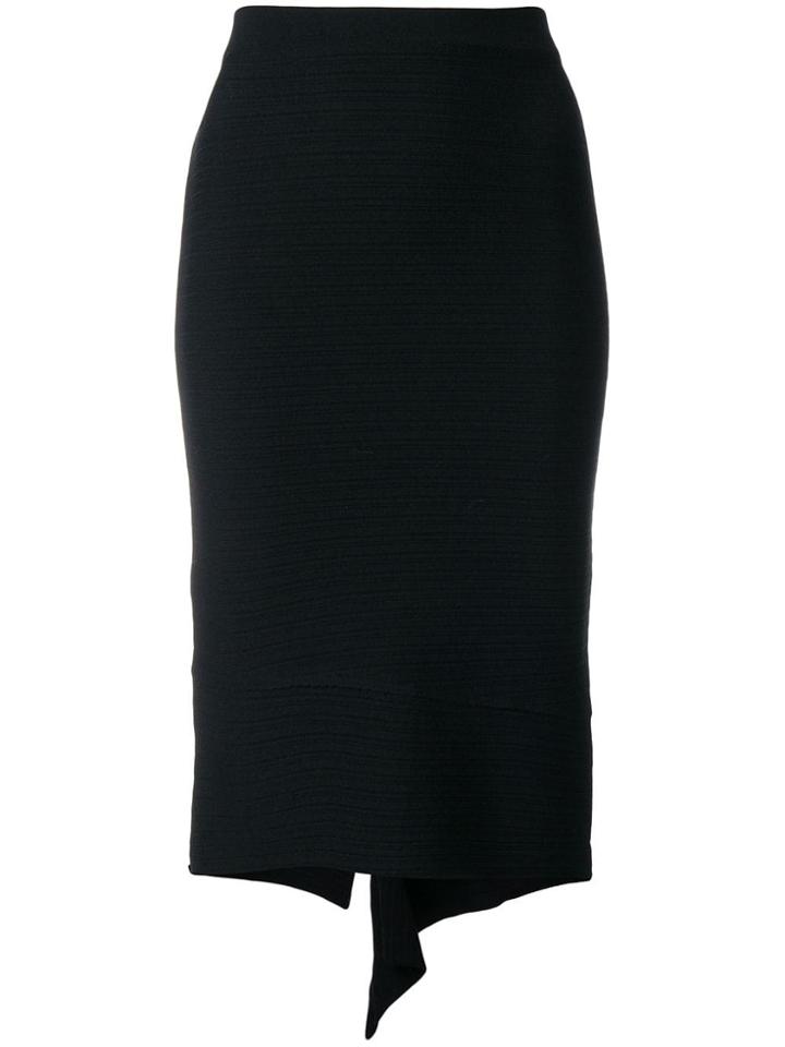 Pinko Ribbed Pencil Skirt - Black