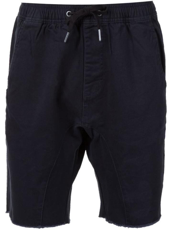 Zanerobe Seam Detail Track Shorts, Men's, Size: 34, Blue, Cotton/spandex/elastane