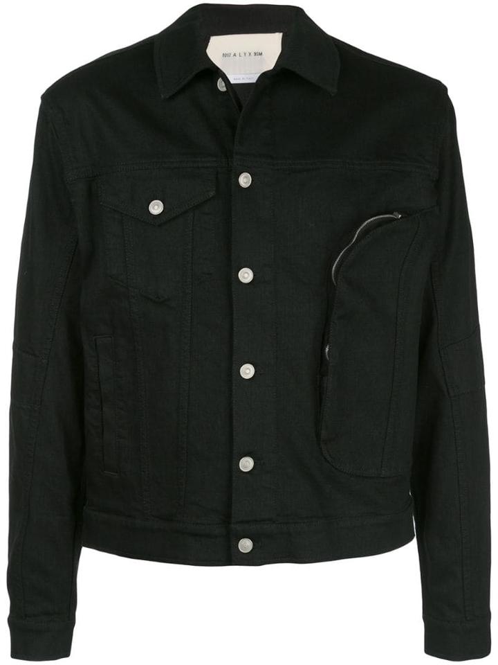1017 Alyx 9sm Denim Zip-pocket Jacket - Black
