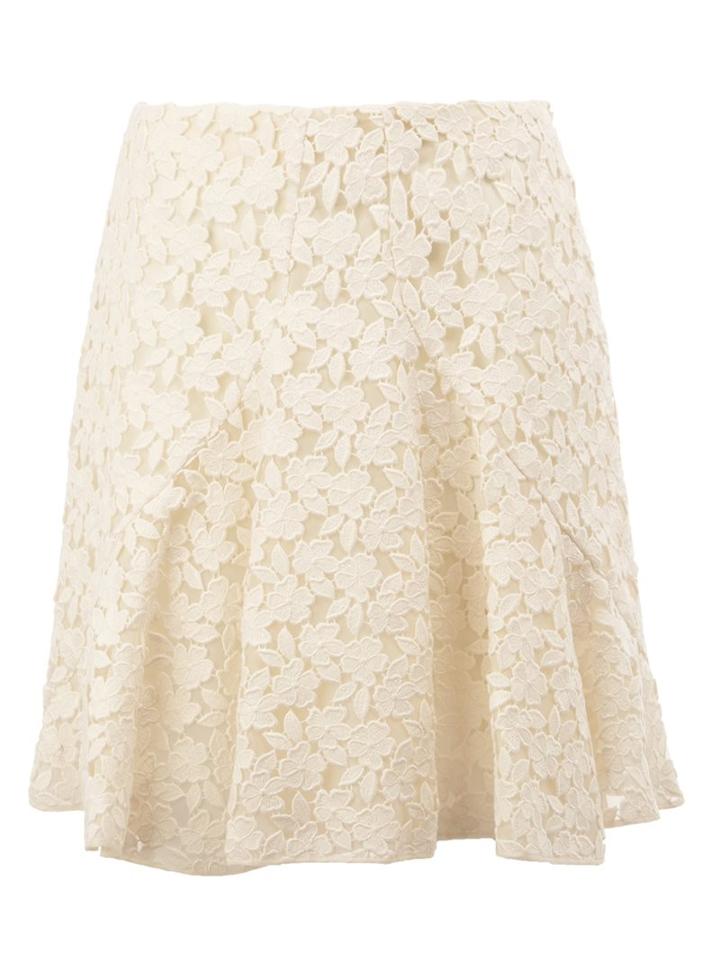 Giambattista Valli Lace Pleated Skirt
