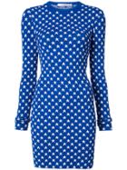 Givenchy Star Print Fitted Mini Dress - Blue