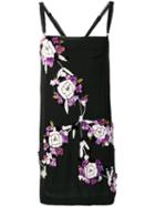 Dolce & Gabbana Pre-owned 2000's Embroidered Floral Dress - Black
