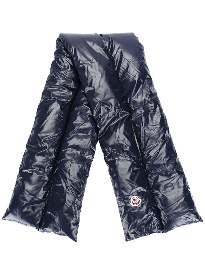 Moncler Cross Padded Scarf - Blue