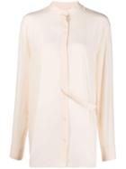 Jil Sander Mandarin Collar Shirt - Pink