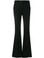 Paule Ka Slim Fit Flared Trousers - Black
