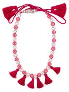Shourouk 'sautoir' Tassel Necklace, Women's, Pink/purple