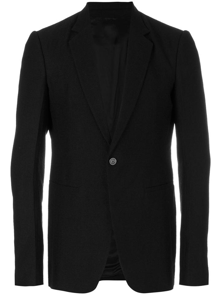 Rick Owens Single Buttoned Blazer - Black