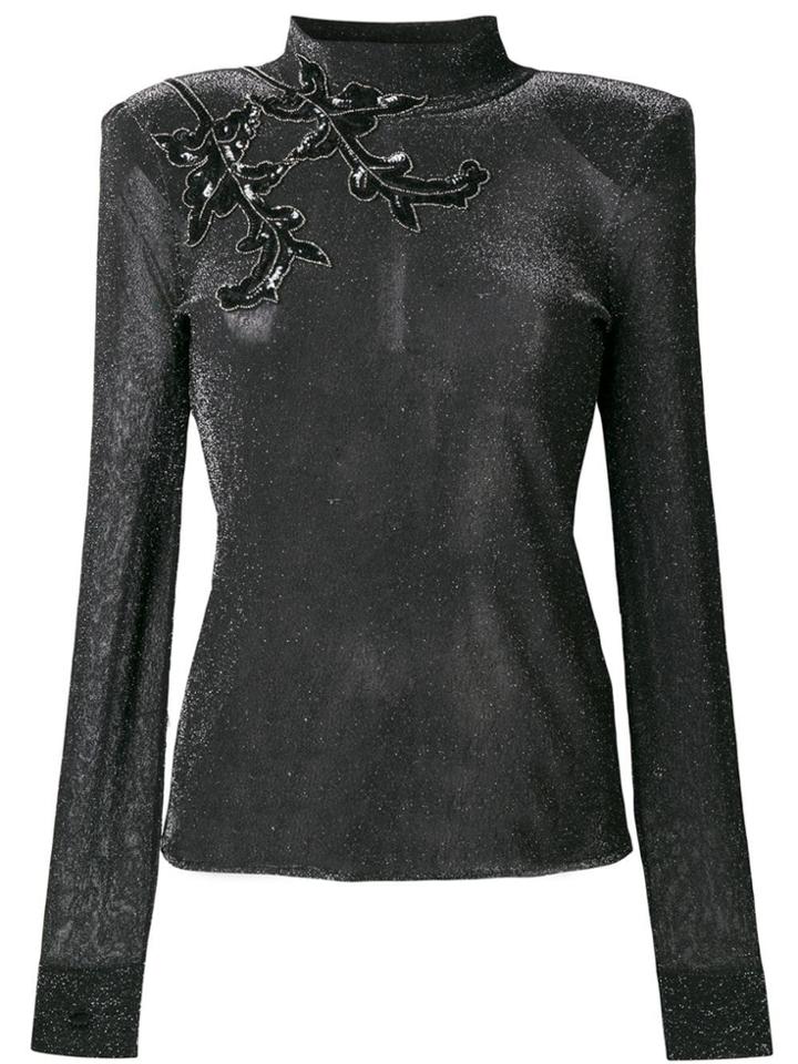 Christopher Kane Glitter Knit Top - Grey