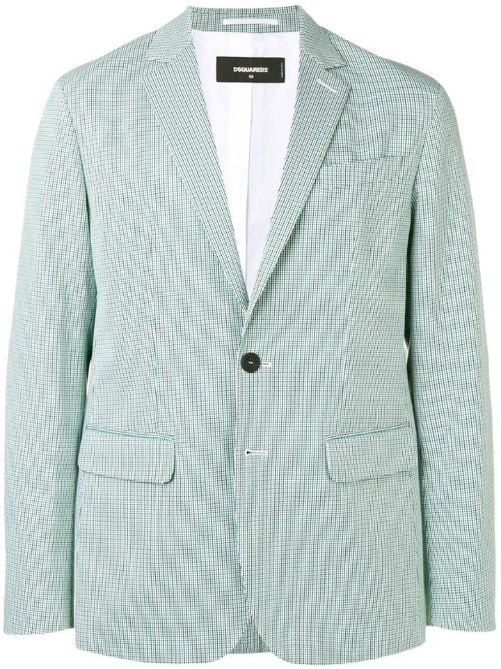 Dsquared2 Houndstooth Check Blazer - Green