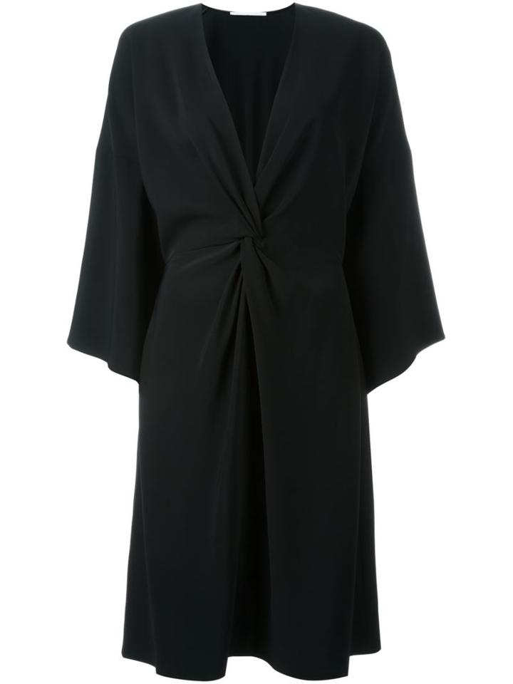 Rosetta Getty Kimono Twist Dress, Women's, Size: 2, Black, Spandex/elastane/viscose