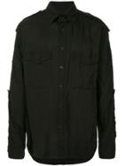Yohji Yamamoto Military Style Shirt - Black