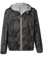 K-way Camouflage Contrast Zip Jacket - Green