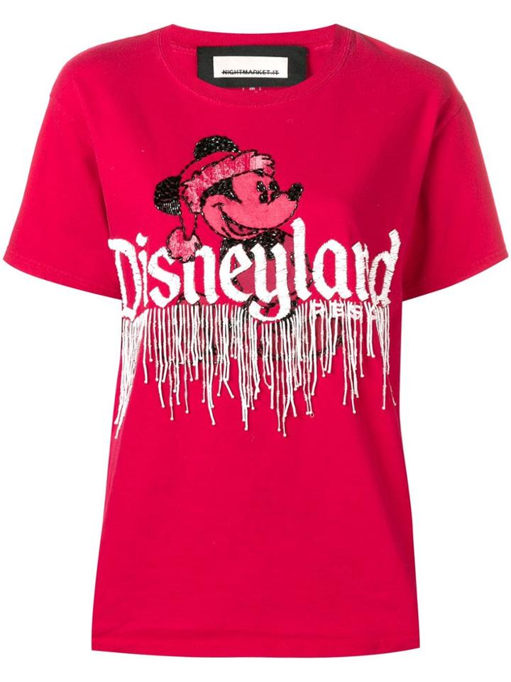 Night Market Disneyland T-shirt - Red