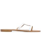 Elena Makri Cut-out Detail Sandals - White