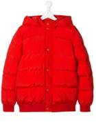 Msgm Kids Teen Quilted Jacket - Red
