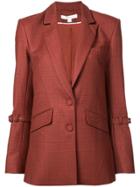 Jonathan Simkhai Wool Boyfriend Blazer - Red