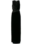Lanvin Draped Neck Gown - Blue